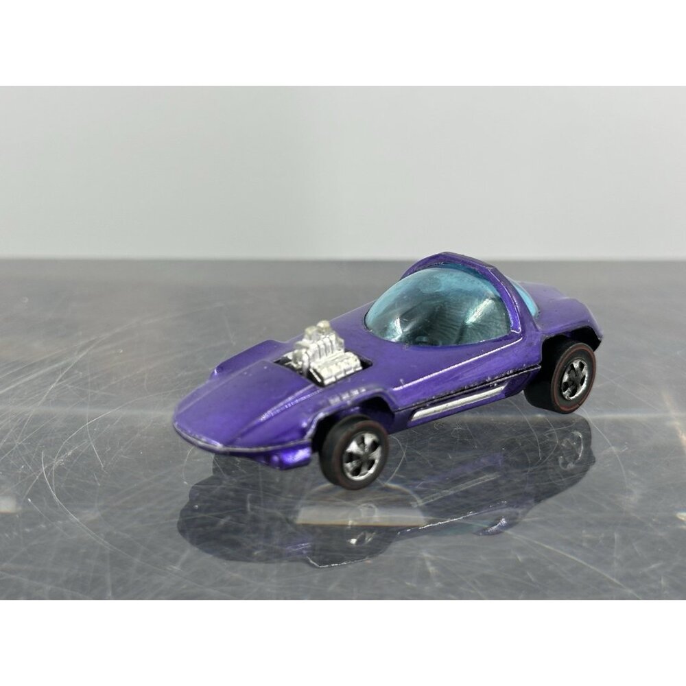 Hot Wheels Redline Silhouette 1967 Purple Gray Interior Made In Hong Kong - Picture 3 of 8